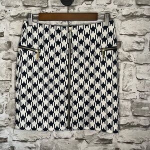 Michael Kors Navy & White Mini Skirt